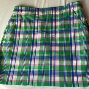 Ralph Lauren Polo Golf Madras Plaid Skort, Size 2